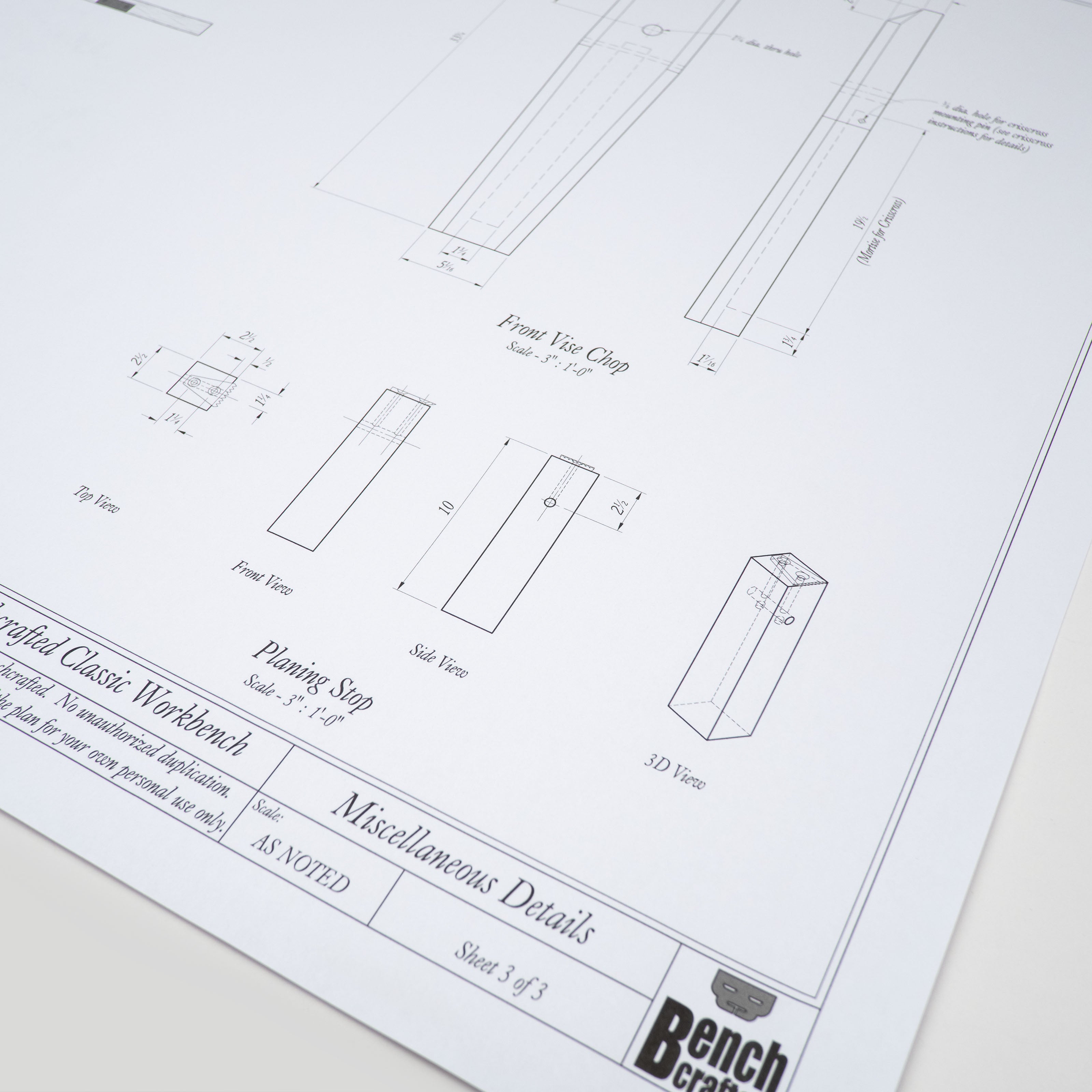 Classic Bench Plans