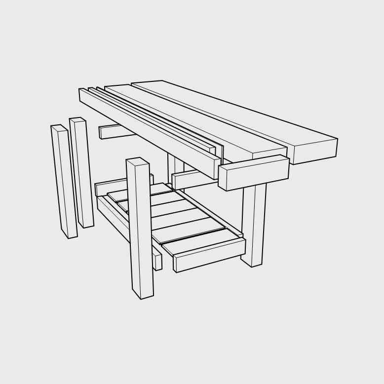 Split Top Roubo Bench