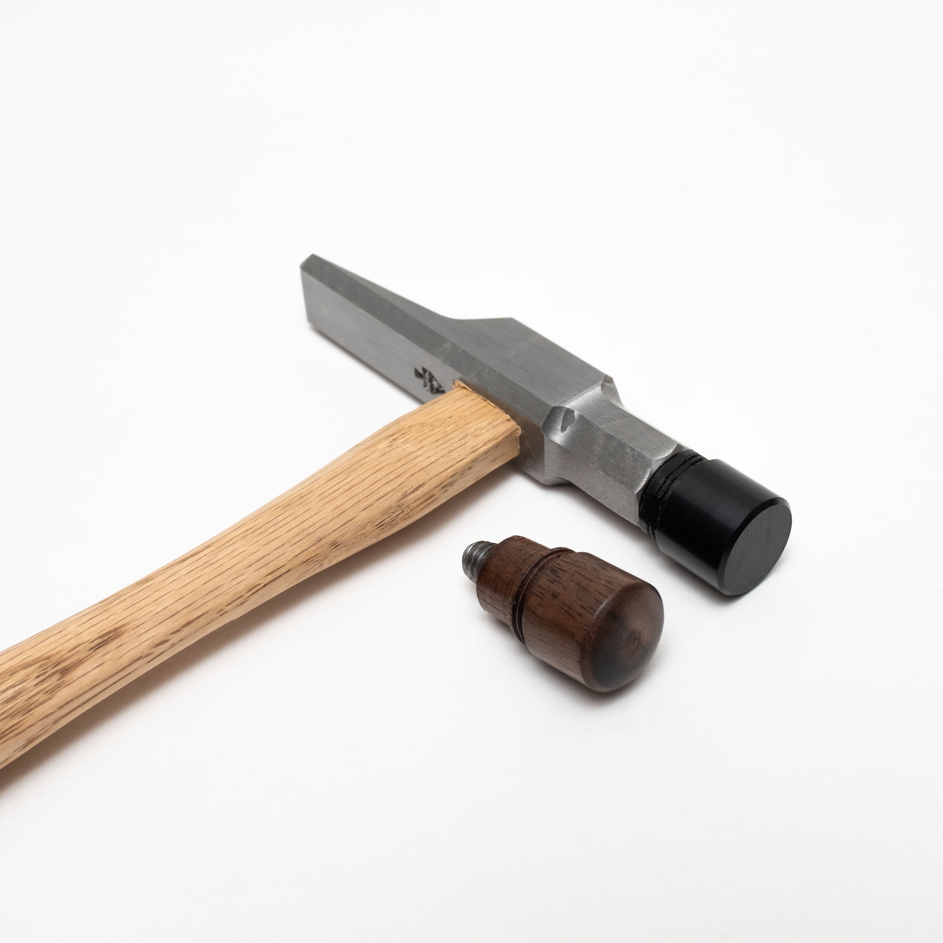 Old Vtg Small Hammer Wood Wooden Handle Metal Head 10 1/2 Long
